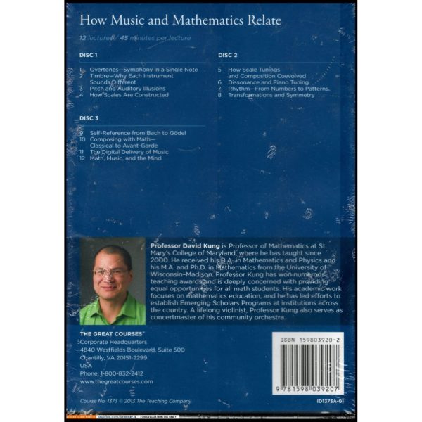 How Music and Mathematics Relate, The Teaching Company Great Courses (DVD)