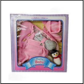 Pretty Baby Doll Clothes Gift Set Collector Edition 5 Piece Outfit (Pink)