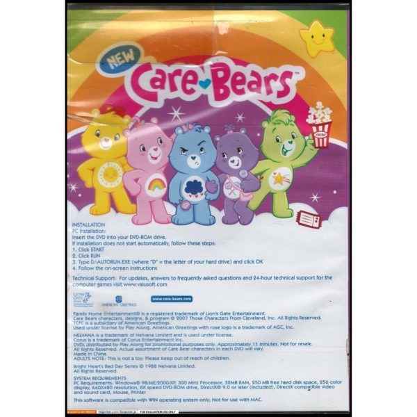 New Care Bears Animated Series: Bright Hearts Bad Day, Music Video & PC Game (DVD)