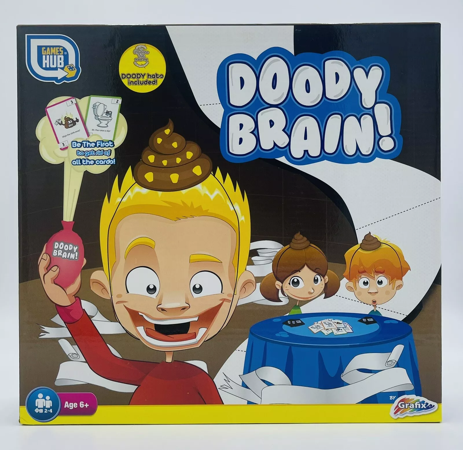 Doody Brain Game w/ Turd Poop Hat Childs by Games Hub Ages 6+
