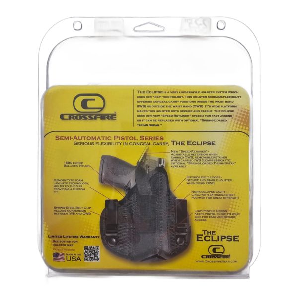 CrossFire Gun Holster The Eclipse 2"-2.5" Sub-Compact Right Handed Pistol