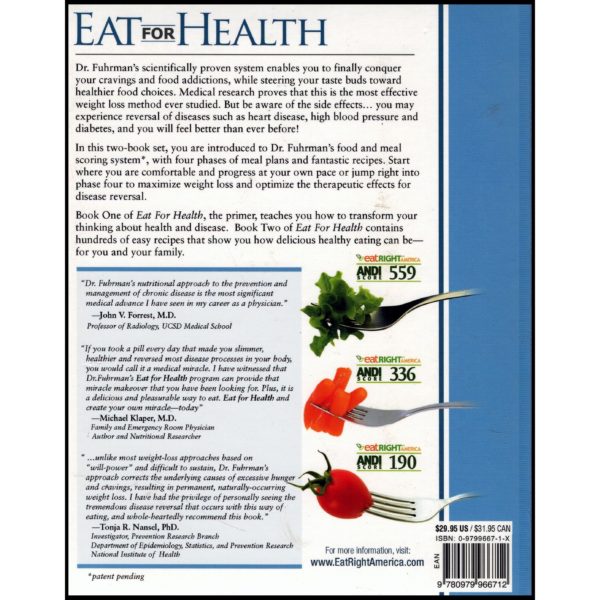 Eat for Health: Lose Weight, Keep It Off, Look Younger, Live Longer (2 Vol. Set) (Hardcover)