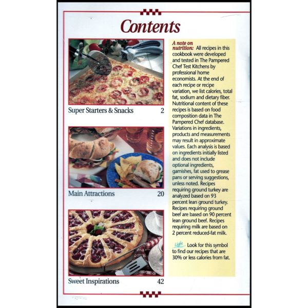 The Pampered Chef Classics: Favorite Recipes from The Pampered Chef Test Kitchens (Small Format Staple Bound Booklet)