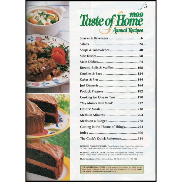 Taste of Home Annual Recipes (1999) (Hardcover)