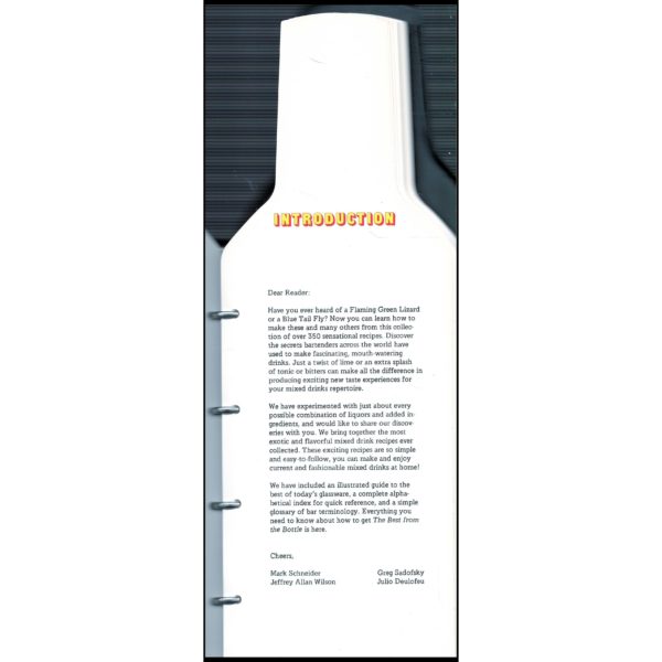 The Best from the Bottle - An informative Collection of Today's Most Creative Drinks (Hardcover)