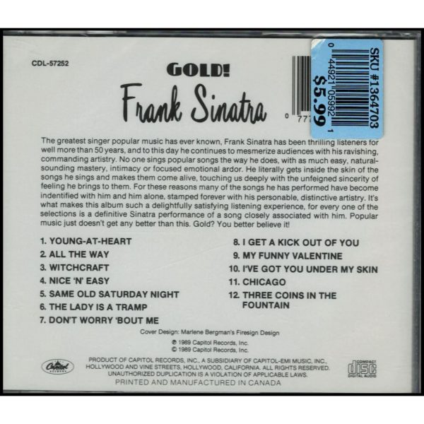 Frank Sinatra: Gold! Classic Songs/Classic Performances (Music CD)