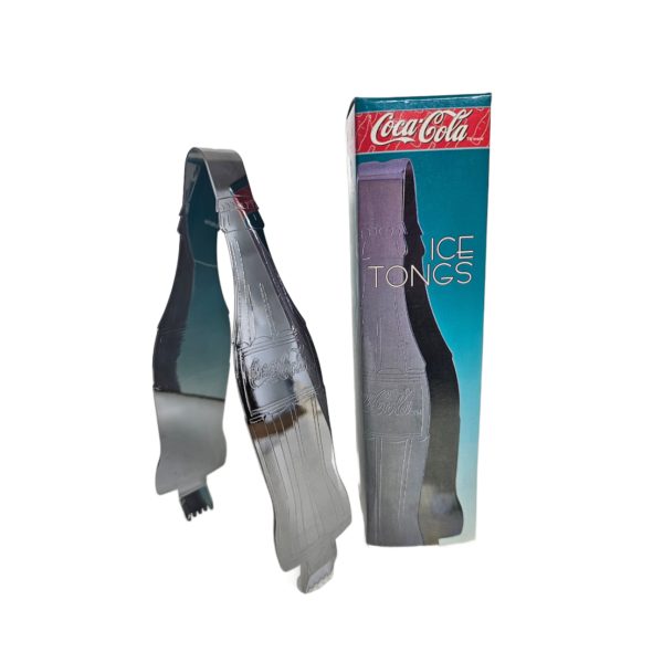 Vintage 1997 Coca Cola Ice Tongs Polished Chrome #8929