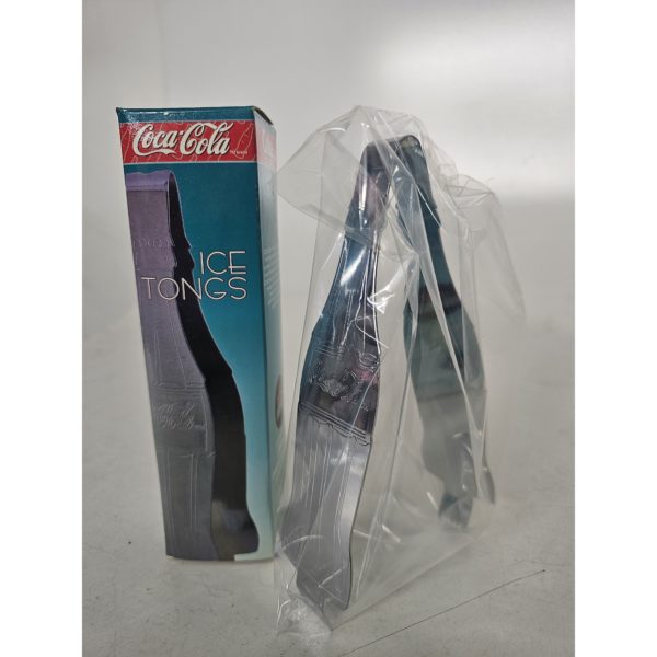 Vintage 1997 Coca Cola Ice Tongs Polished Chrome #8929