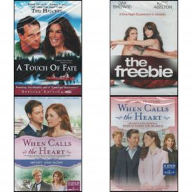 DVD Assorted Romance Movies DVD 4 Pack Fun Gift Bundle: A Touch of Fate  The Freebie  When Calls The Heart: Heart And Home  When Calls the Heart Double Feature: Hearts and Minds & Home Is Where the Heart Is