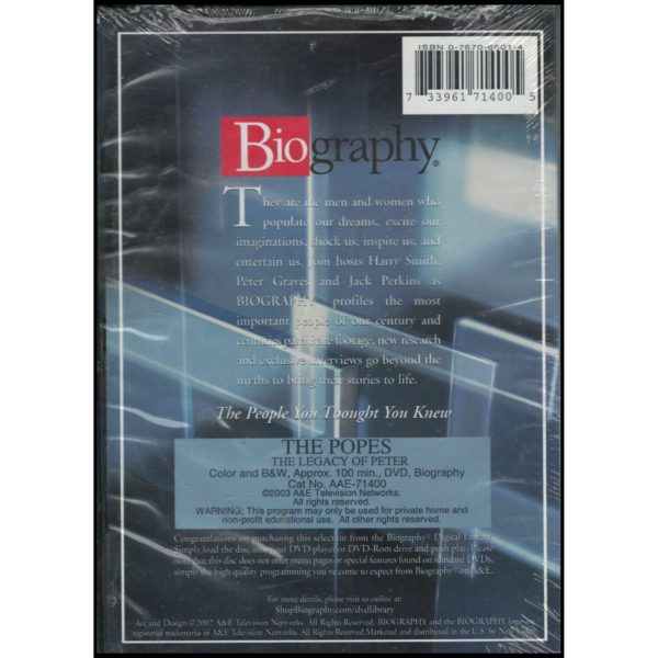 Biography - The Popes - The Legacy of Peter (DVD)