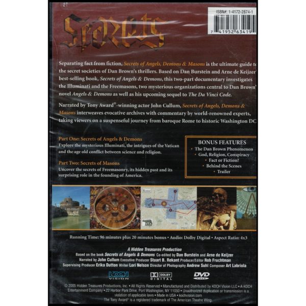 Dan Burstein's Secrets of Angels, Demons & Masons (DVD)