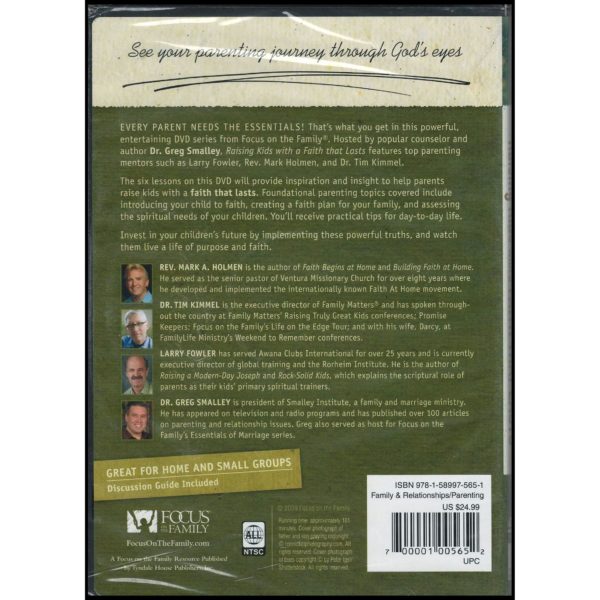 Focus on the Family Presents Essentials of Parenting - Raising Kids with a Faith That Lasts (DVD)