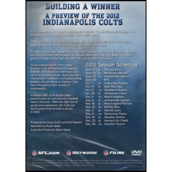 Building a Winner – A Preview of the 2012 Indianapolis Colts (DVD)