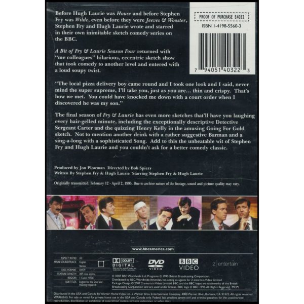 A Bit of Fry and Laurie - Season Four  (DVD)