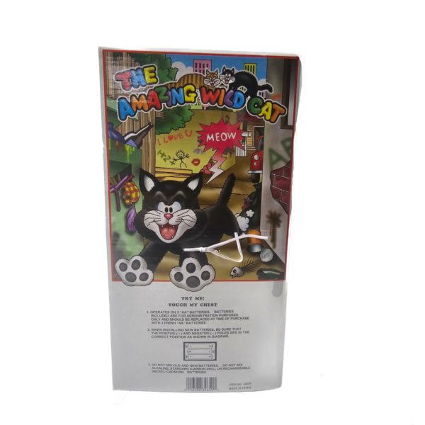 The Amazing Wild Cat Animated Sound Motion - Meows, Shakes, and Snarls (Black/White)