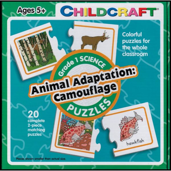 Grade 1 Science Puzzles - Animal Adaptation Camouflage