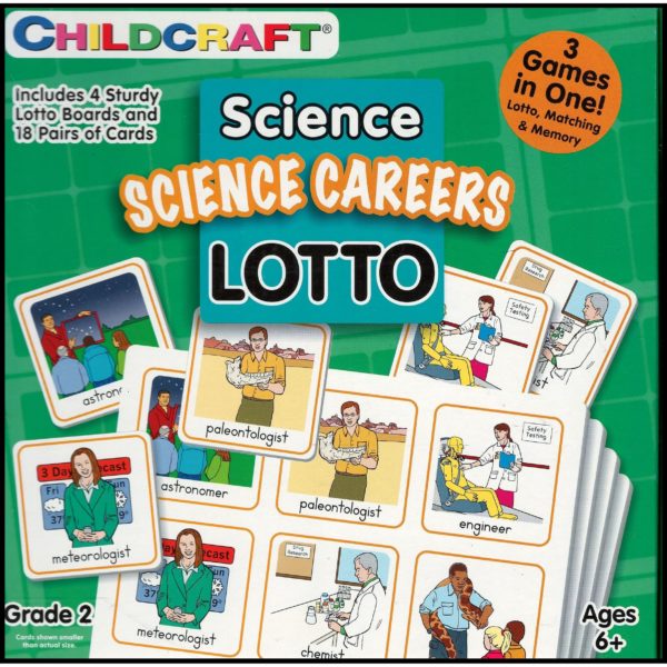 Grade 2 Science Lotto - Science Careers  - 3 Games In One - 3 Games In One: Lotto, Matching, and Memory