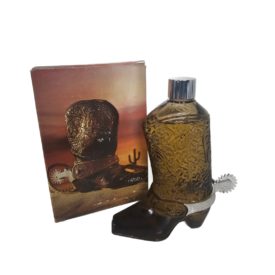 Vintage 1970's Avon Western Boot Glass Bottle Wild Country After Shave 5 fl. oz,