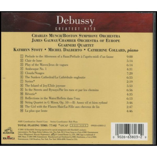 Debussy: Greatest Hits (Music CD)