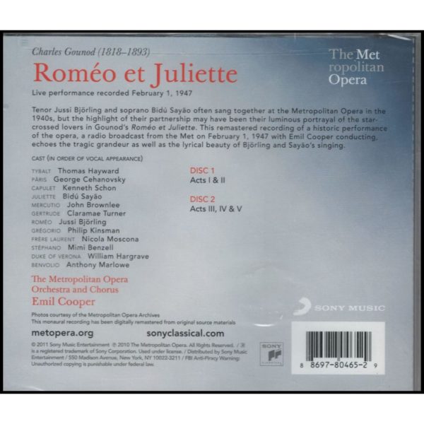 Romeo et Juliette (Music CD)