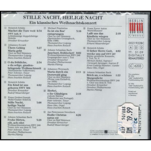 Stille Nacht, Heilige Nacht (Music CD)