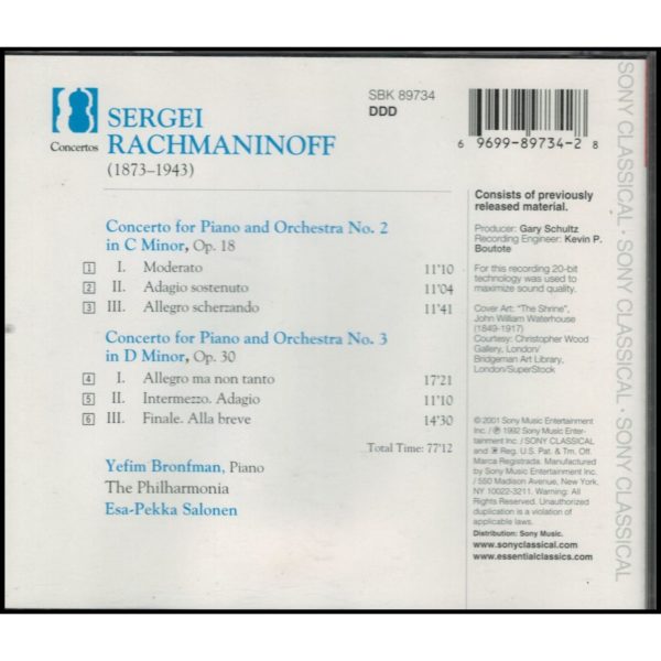 Rachmaninoff: Piano Concertos Nos. 2 & 3 (Music CD)