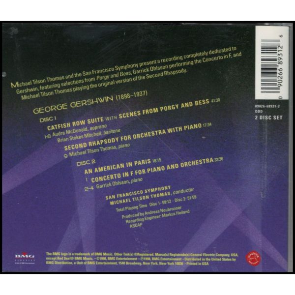 George Gershwin • The 100th Birthday Celebration (Music CD)