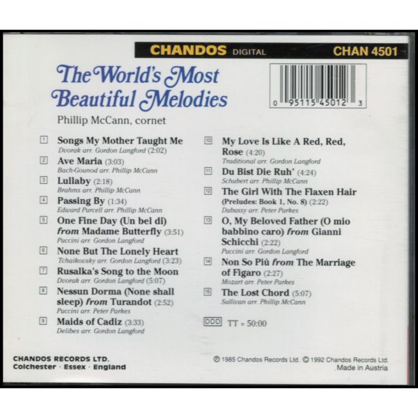 The World's Most Beautiful Melodies (Music CD)