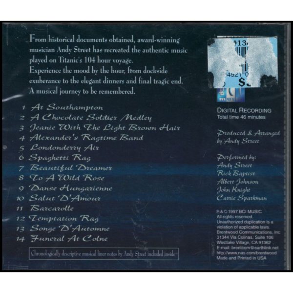 Titanic Serenade: Music From an Age of Elegance (Music CD)