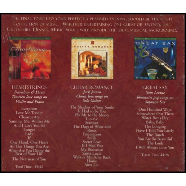 The Dinner Music Series: Romance (Music CD)