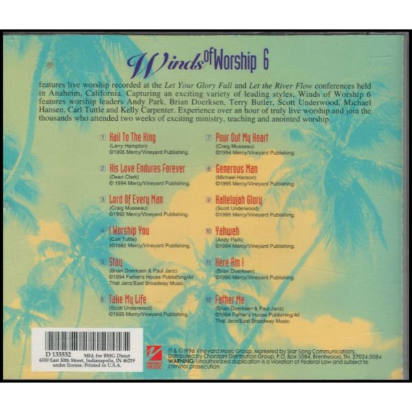 Winds of Worship 6: Live From Southern California (Music CD)