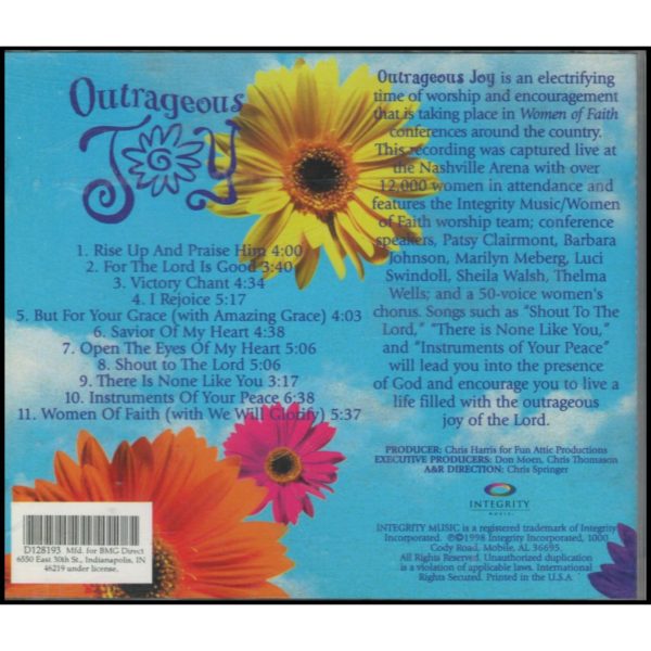 Outrageous Joy (Music CD)