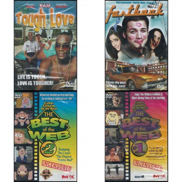 DVD Comedy Movies 4 Pack Fun Gift Bundle: Tough Love  Fastback  Best of the Web Vol. 2  The Best of the Web - Vol. 1