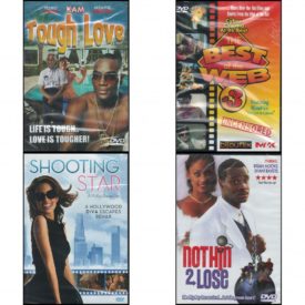 DVD Comedy Movies 4 Pack Fun Gift Bundle: Tough Love  The Best of the Web #3: The Cult in Culture  Shooting Star  Nothin 2 Lose