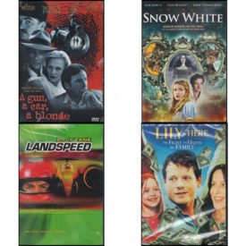 DVD Assorted Movies 4 Pack Fun Gift Bundle: A Gun, a Car, a Blonde  Snow White  Landspeed  Lily Is Here: The Fight To Unite His Family