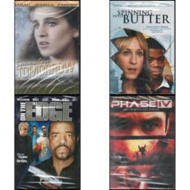 DVD Assorted Movies 4 Pack Fun Gift Bundle: Somewhere Tomorrow  Spinning into Butter  On The Edge  Phase IV