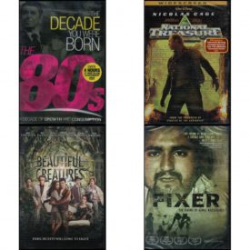 DVD Assorted Movies 4 Pack Fun Gift Bundle: The Decade You Were Born: 1980s  National Treasure Widescreen Edition  Beautiful Creatures  Fixer: The Taking of Ajmal Naqshbandi