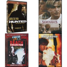 DVD Assorted Movies 4 Pack Fun Gift Bundle: The Hunted Full Screen Edition  Serenades   Death Collector  Hot Shots! Part Deux