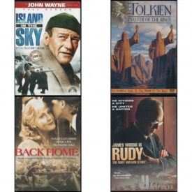 DVD Assorted Movies 4 Pack Fun Gift Bundle: Island In The Sky Special Collector's Edition  J.R.R. Tolkien - Master of the Rings - The Definitive Guide to the World of the Rings  Back Home   Rudy - The Rudy Giuliani Story