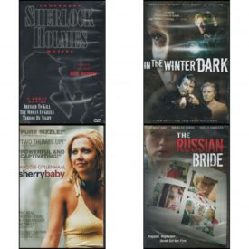 DVD Assorted Movies 4 Pack Fun Gift Bundle: Legendary Sherlock Holmes Dressed To Kill / The Woman In Green / Terror By Night   In the Winter Dark  Sherrybaby  The Russian Bride