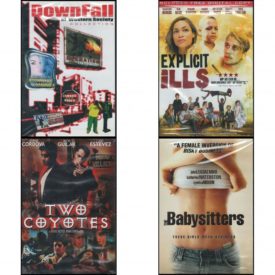 DVD Assorted Movies 4 Pack Fun Gift Bundle: Downfall of Western Society   Explicit Ills  Two Coyotes  The Babysitters