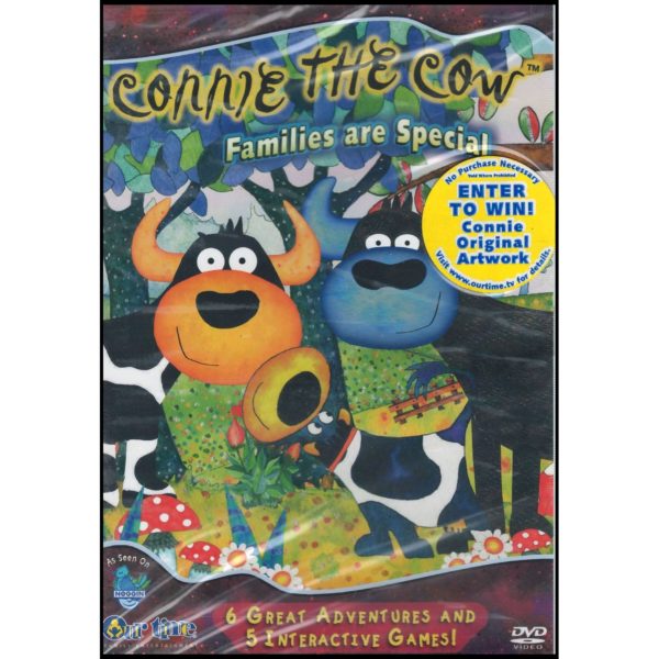 DVD Children's Movies 4 Pack Fun Gift Bundle: Farce of the Penguins  Alice in Wonderland in Paris  Connie the Cow - Families are Special   Dot & the Bunny