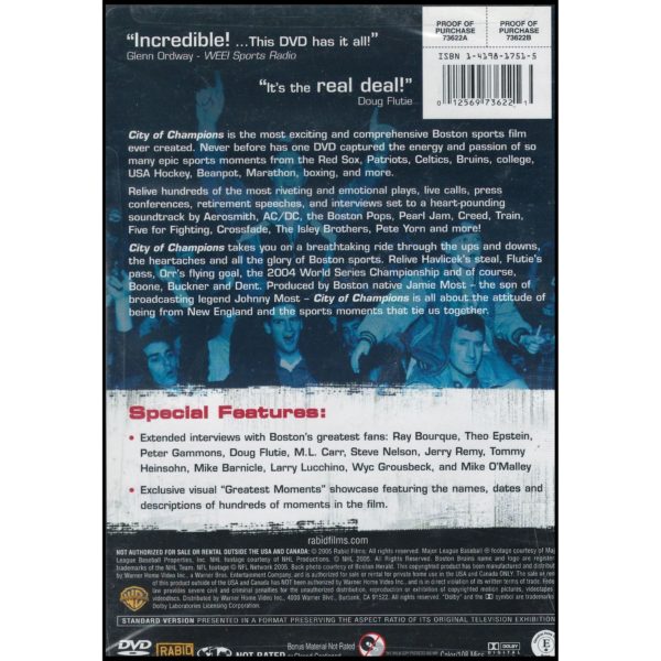 City of Champions: Boston Sports Greatest Moments (DVD)