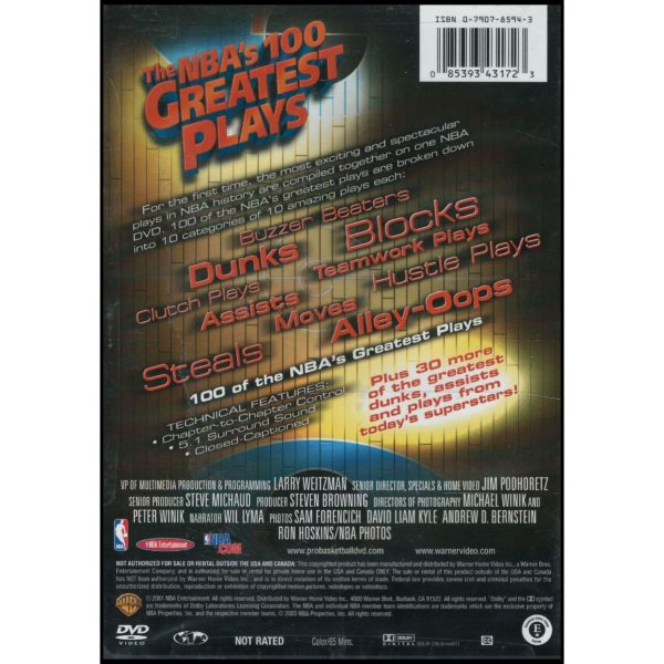 The NBA's 100 Greatest Plays  (DVD)