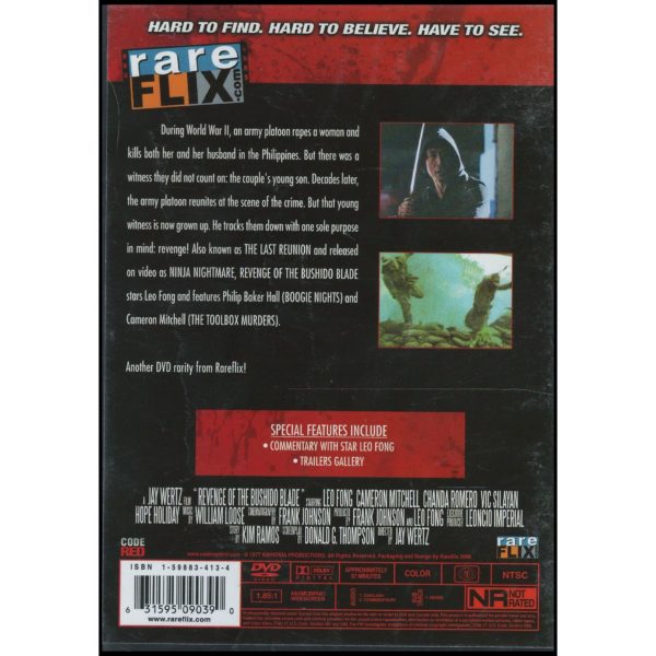 Revenge of the Bushido Blade (aka The Last Reunion, aka Ninja Nightmare) (DVD)