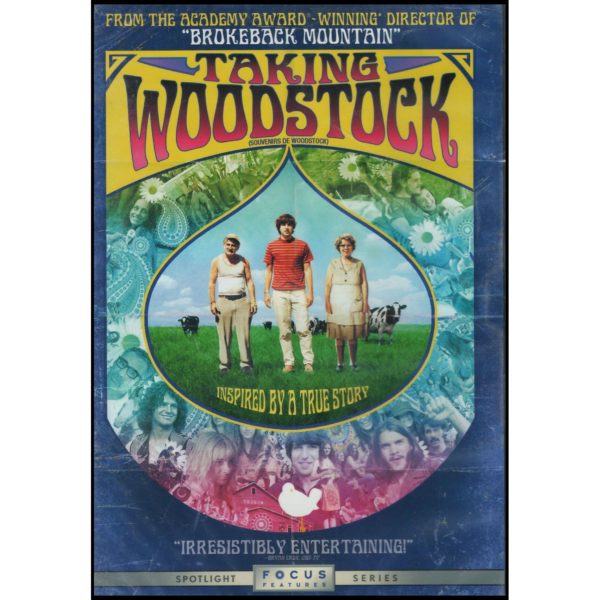 DVD Assorted Movies 4 Pack Fun Gift Bundle: Spinning into Butter  Across the Line  Taking Woodstock  Two Bits and Pepper