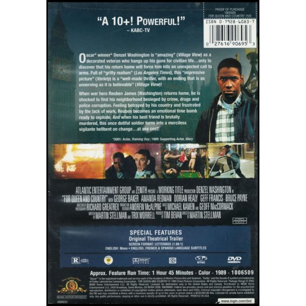 For Queen and Country  (DVD)