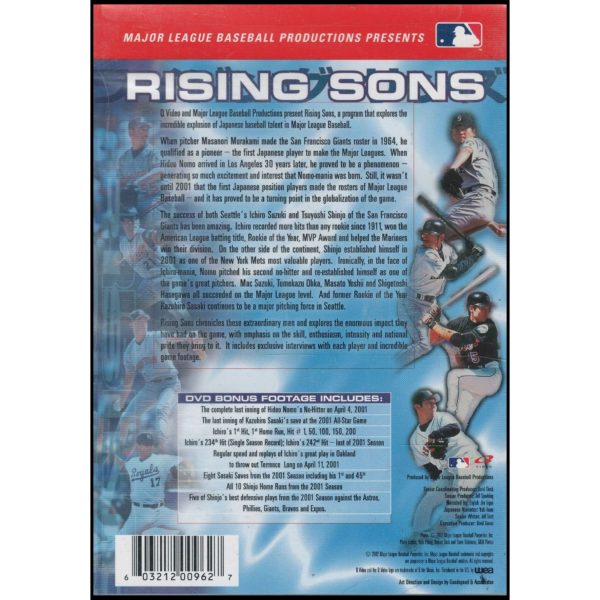 Major League Baseball - Rising Sons by Ichiro Suzuki (DVD)