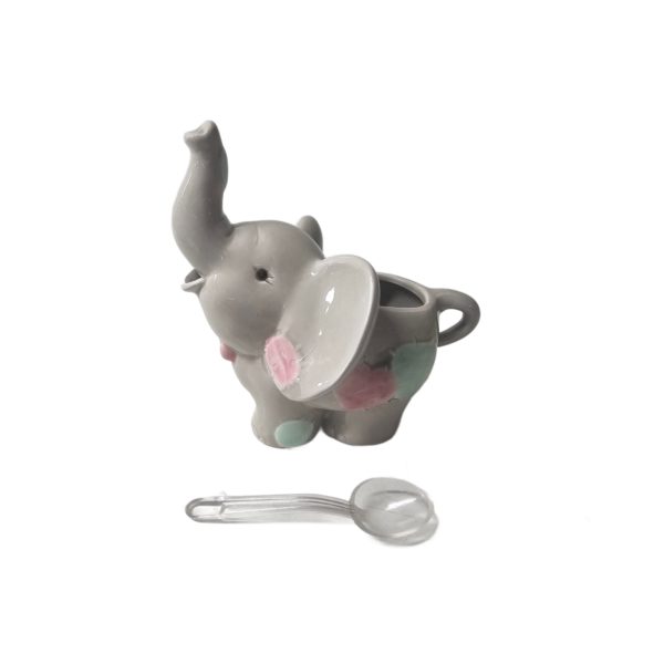 1992 Enesco "Tea for Two" Noah's Ark Sugar Bowl & Creamer Set