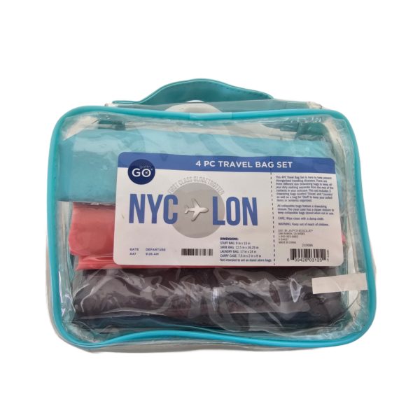 Gotta Go Travel Bags Set 4-Piece Stuff, Laundry, Shoes & Carry Case